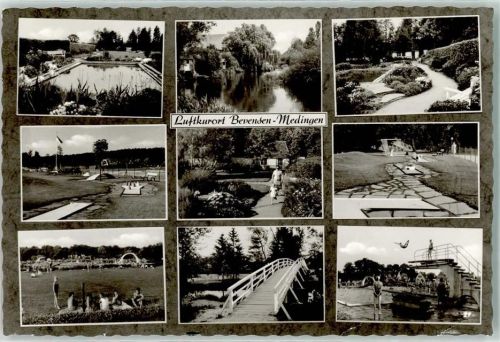 29549 W3118 Medingen , Niedersachs - Schwimmbad Liegewiese Minigolfanlage