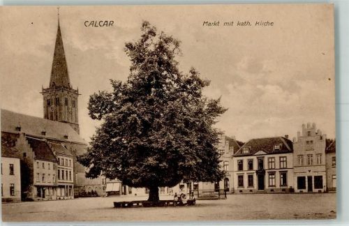 Kalkar Markt mit Kath. Kirche