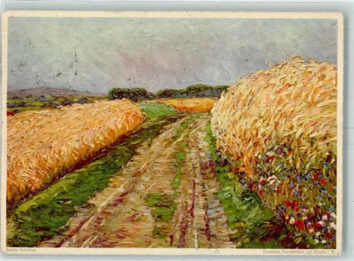 1942 Eduscho - sign. Bertha Schilling Kornfelder AK