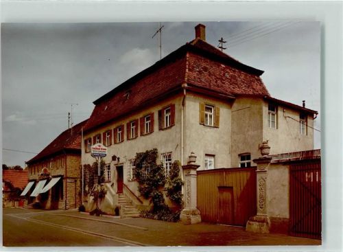 97353 W8714 Wiesentheid FOTO KEINE AK Gasthaus Krone Ort handschriftlich