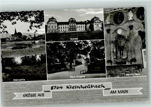 Kleinheubach Das Schloss Park Eingang Mamor Saal