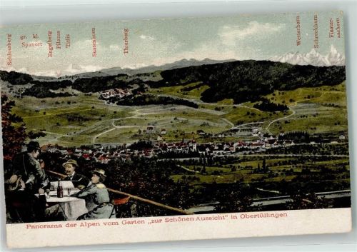 Tüllingen Panorama der Alpen