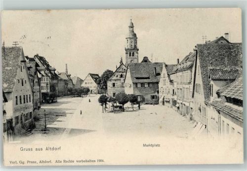 Altdorf 1906 Marktplatz