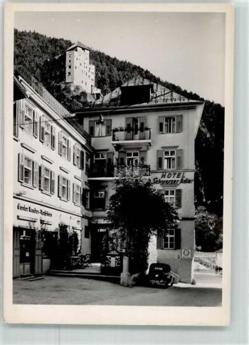 Landeck Hotel Schwarzer Adler Tiroler Landes-Reisebüro Oldtimer