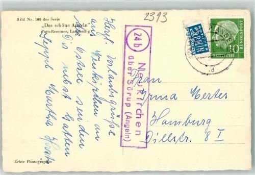 Sörup Landpoststempel Neukirchen Fördeblick Bild Nr 100 Serie Das schöne Angeln Foto Remmer