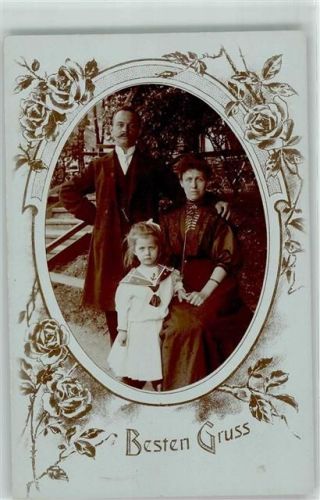 Familienfoto Fotomontage Privatfoto AK