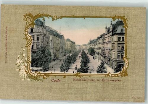 Köln Hohenstaufenring Hohenstaufenring mit Barbarossaplatz