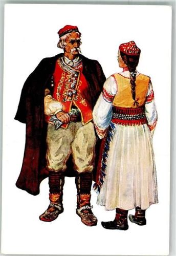 Tracht Knin Benkovac-Kotari Dalmatien sign. Vladimir Kirin