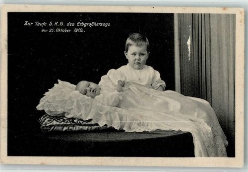 1912 Zur Taufe Erbgroßherzog 1912 AK