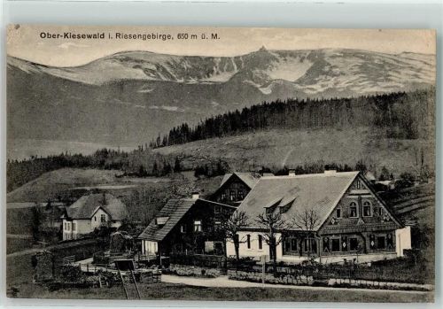 Kiesewald Ortsteil Ober-Kiesewald im Riesengebirge mit den Schneegruben