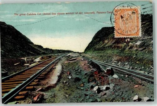 1911 the great Culebra Cut Panama Canal