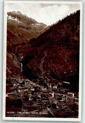 13026 Carcoforo 1936 - Veduta Generale