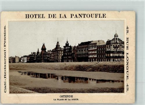 Ostende Hotel de la Pantoufle la Plage et la Digue