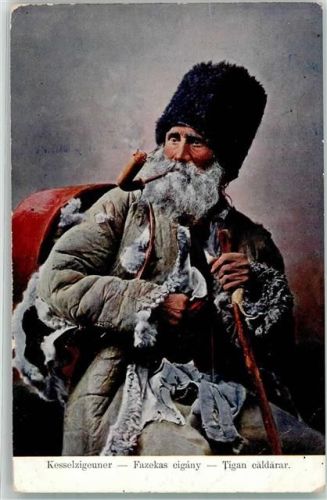 1917 Beruf Kesselmacher aus Ungarn Tigan caldarar Pfeife Siebenbürgische Tracht