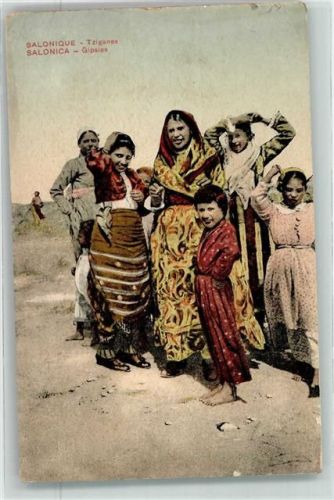 Thessaloniki 1919 Gipsies Tracht