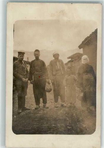 Skopje Ort handschriftlich Uniform Tracht