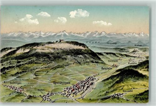 Spaichingen 1912 Vogelschau