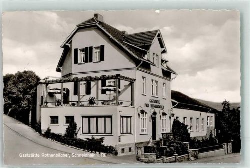 Schneidhain Gasthaus Rothenbächer Luftpoststempel