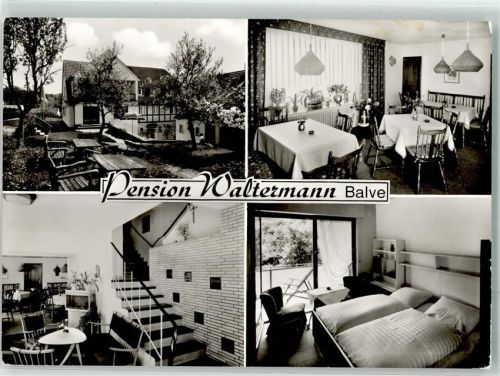 58802 W5983 Balve Werbe AK Pension Waltermann