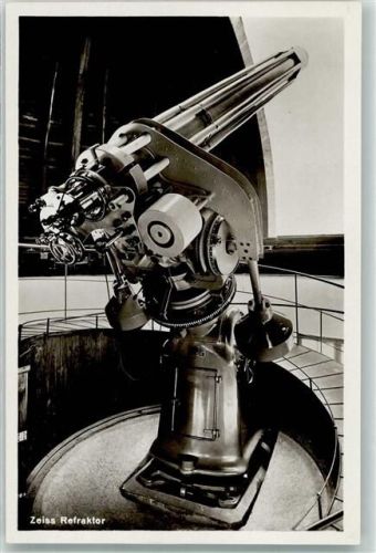 Zeiss Refraktor offiz. Postkarte des Deutschen Museums München Nr. 7