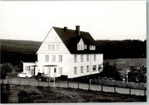 57339 W5927 Benfe FOTO KEINE AK Gasthaus Pension zum Ederkopf Ort handschriftlich Auto VW Käfer