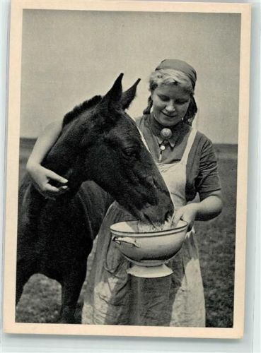 Serie I Nr. 4 Verlag Seemann Arbeitsmaid Pferd Hans Retzlaff