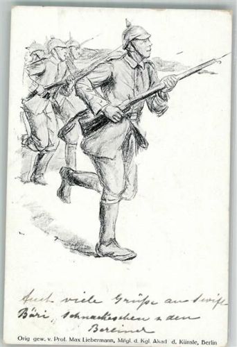 1913 Soldat Pickelhaube Verein f. Kindervolksküche u. Volkskinderhorte