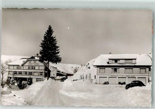 Muggenbrunn Hotel Adler Winter Foto AK