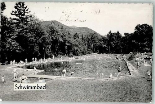 83671 W8174 Benediktbeuern FOTO KEINE AK Schwimmbad Ort handschriftlich