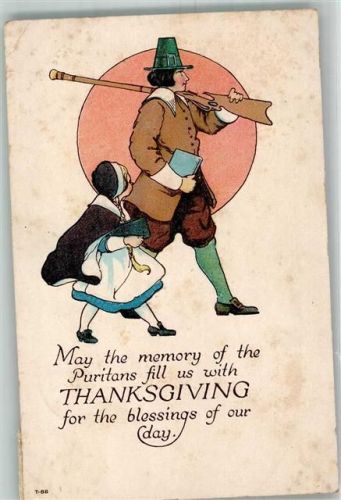1919 Prägedruck May the memory of the Puritans fill us with