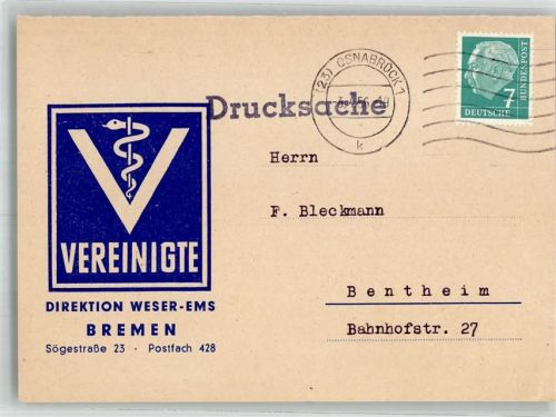 Bremen Vereinigte Direktion Weser-Ems