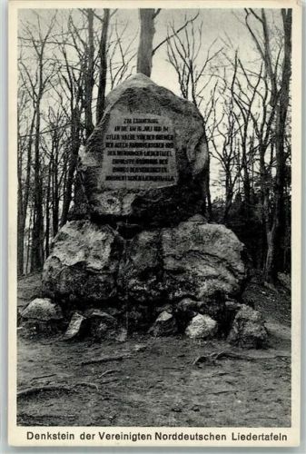 Nienburg Denkstein der Vereinigten Norddeutschen Liedertafeln Oyler Berg