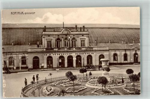 Courtrai Bahnhof Denkmal Vase