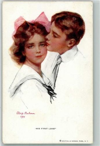 Nr. 213 Boileau, Philip His First Love Küsse Reinthal u. Newman 1913 Künstlerkarte