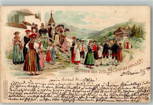 1898 Bauern Hochzeit