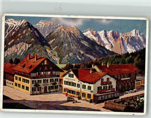 Oberau 1941 Gasthaus Hotel zur Post