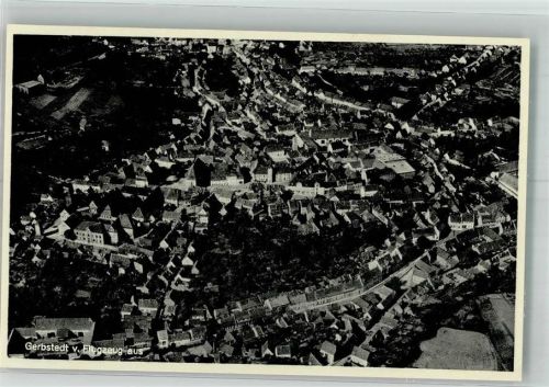 Gerbstedt 1949 Fliegeraufnahme Strähle