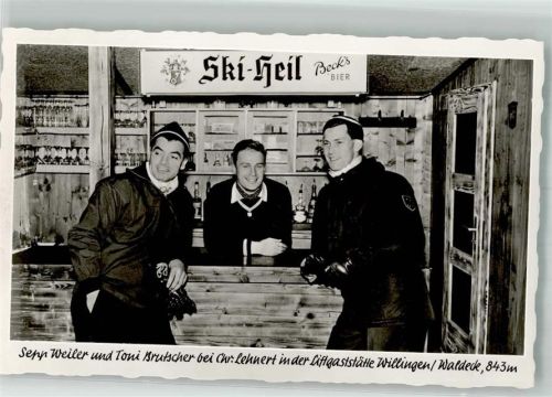 Willingen Liftgasthaus an den Skiliften Sepp Weiler u. Toni Brutscherb. Chr Lennert