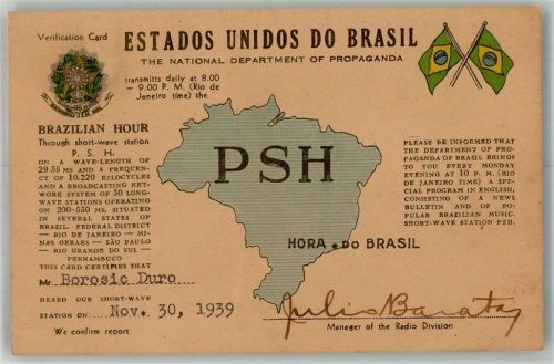 Rio de Janeiro 1939 Departmento de Propaganda