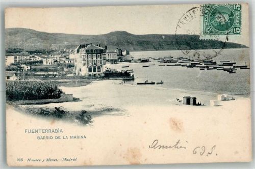 Fuenterrabia Schwimmbad Barrio de la Marina Marke bildseitig Hauser y Menet