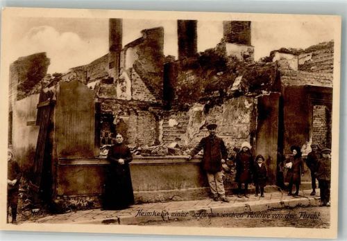 Heimkehr e. preussischen Familie von der Flucht Ostpreußenhilfe