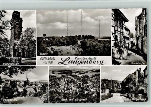 Langenberg Bismarckturm Sender Bachstraße am Bürgerhaus