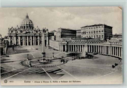 Roma - Chiesa e Piazza S. Pietro ca 1920 AK