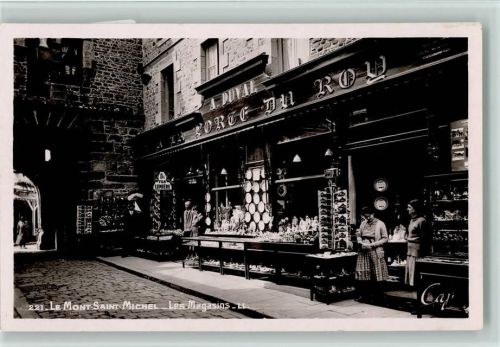 Le Mont, Saint Michel - Les Magasins, Andenkengeschäft Foto AK