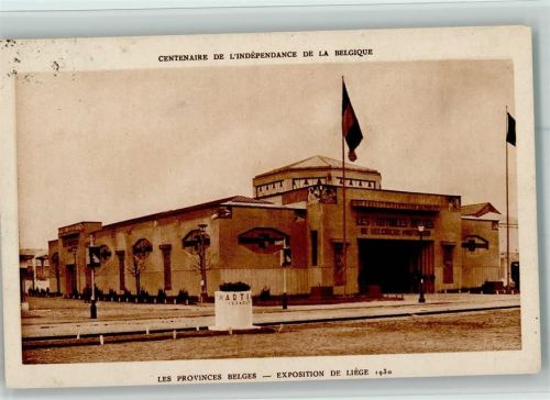 Les Provinces Belges 1930, offiz. AK Stempelspuren