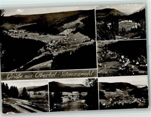 Obertal Luftaufnahme Ortsanischten Mehrfachaufnahme