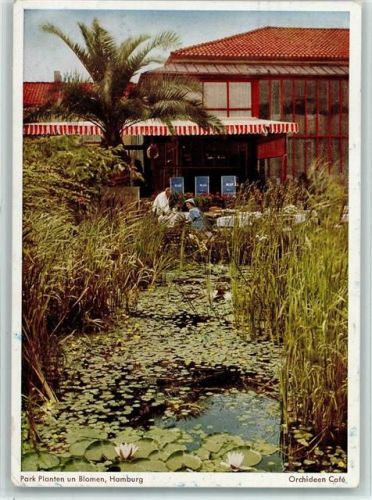Hamburg Orchideen-Café Terrasse Seerosenteich