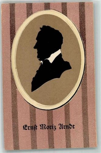 Ernst Moriz Arndt Scherenschnitt Verlag Verein Südmark Karte Nr. 64