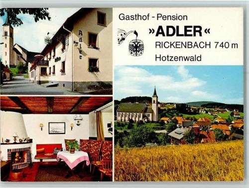 79736 W7884 Rickenbach , Hotzenw - Gasthof Pension Adler Innenaufnahme Teilansicht 3-Bildaufnahme