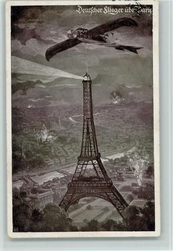 Deutscher flieger über Paris Luftflottenverein